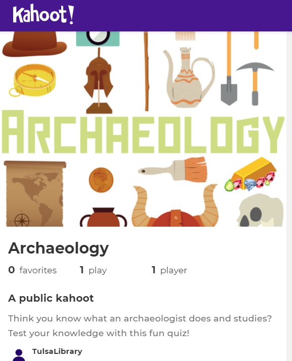 Kids Read Archaeology | Tulsa Library